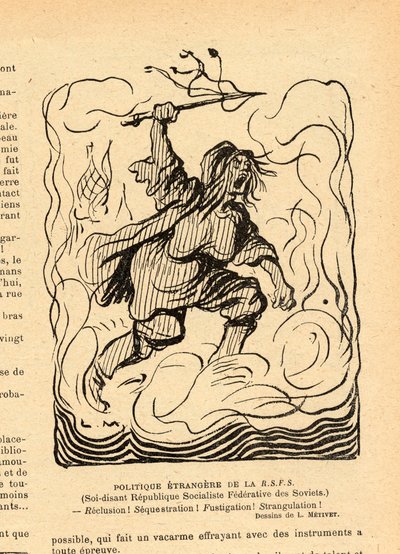 Le Rire rouge, Satire in Schwarz-Weiß von Lucien Metivet