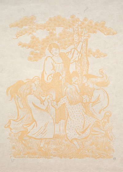 Illustration 25: La Ronde, 1893 von Lucien Pissarro