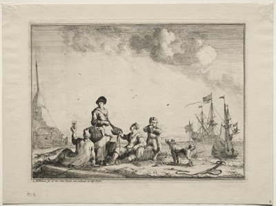 Fischverkäufer von Ludolf Backhuysen