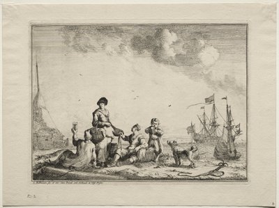 Fischverkäufer, 1701 von Ludolf Backhuysen