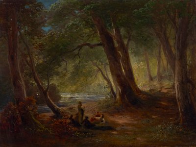 An der Würm bei Mühltal von Ludwig Gebhardt