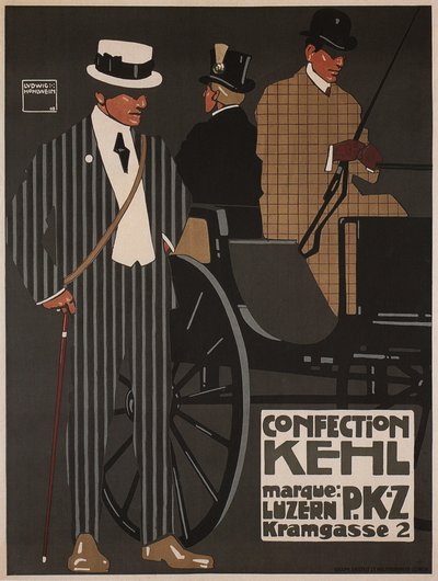Konfektion Kehl, 1908 von Ludwig Hohlwein