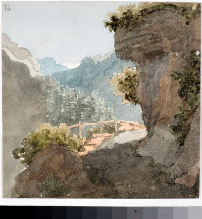 Ansicht des Bergpfades von Luigi Garibbo