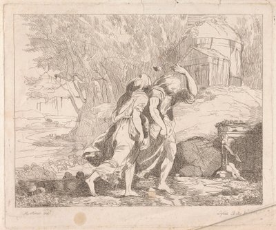 Deukalion und Pyrrha nach der Flut von Lydia Bates