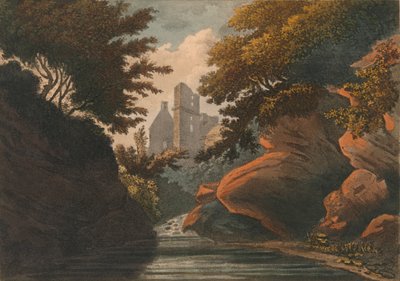 Rosline Castle, 1800 von M. Merigot