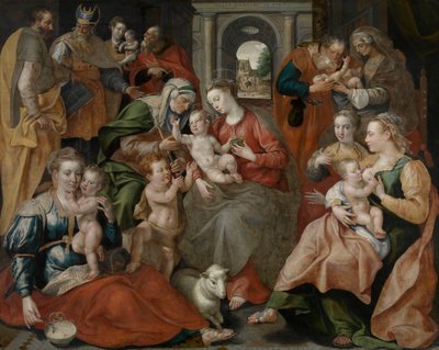 Die Familie der Heiligen Anna von Maarten de Vos