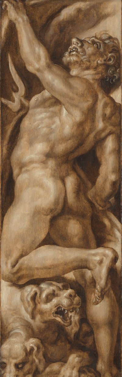 Pluto und Cerberus von Maarten van Heemskerck