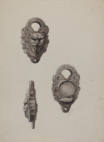 Eisenschloss, ca. 1937 von Majel G. Claflin