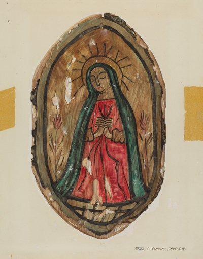 Retablo - Santa Maria, ca. 1939 von Majel G. Claflin