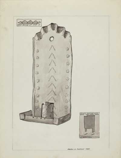 Zinn-Kerzenleuchter von Majel G. Claflin