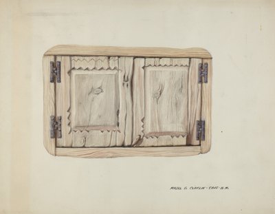 Zwei Wandtüren von Majel G. Claflin