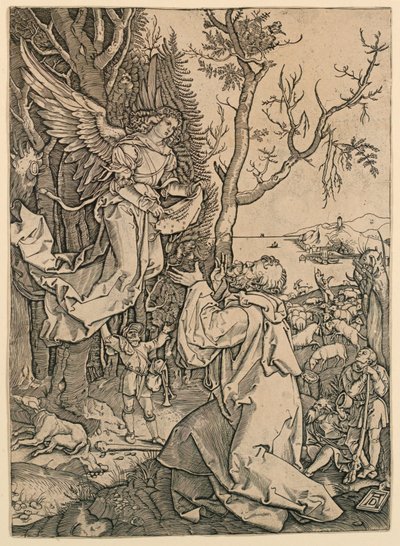 Engel erscheint Joachim von Marc Antonio Raimondi