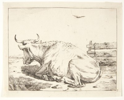 Liegende Kuh von Marcus de Bye