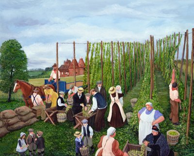 Hopfenernte von Margaret Loxton