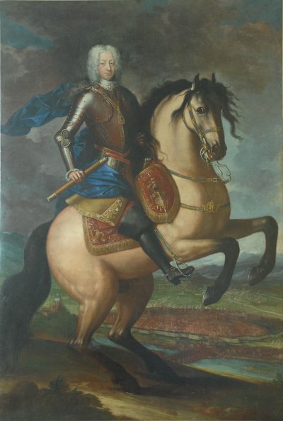 Reiterporträt von Carlo Emanuele III von Maria Giovanna Clementi