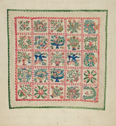 Applikationsquilt von Marian Curtis Foster