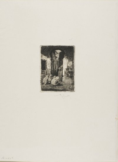 Tanger, sitzende Araber von Mariano Fortuny y Marsal