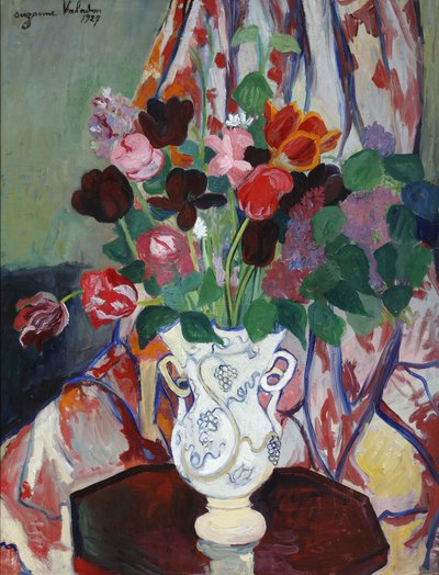 Vase mit Tulpen, 1927 von Marie Clementine (Suzanne) Valadon