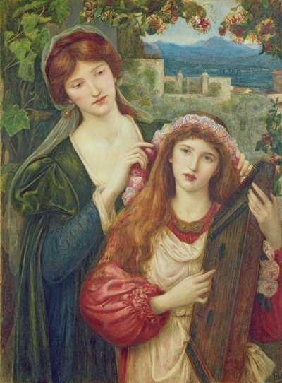 Die Kindheit der Heiligen Cäcilia von Marie Spartali Stillman