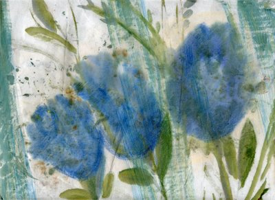 Blaue Blumen 2 von Marina Falco