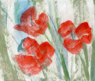 Rote Blumen von Marina Falco