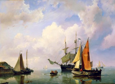 Eine Meereslandschaft, Mitte des 19. Jahrhunderts von Marinus Adrianus Koekkoek