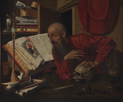Heiliger Hieronymus in seiner Zelle von Marinus van Roejmerswaelen