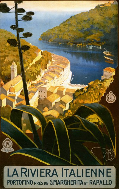 La Riviera Italienne Magazinwerbung von Mario Borgoni