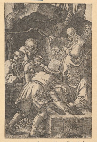Die Grablegung, 1567 von Mario Cartaro