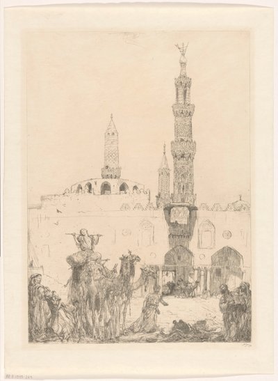 Al-Azhar-Moschee in Kairo von Marius Bauer (signed by artist)