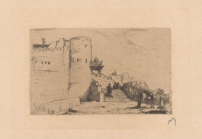 Tempelmauern in Palitana von Marius Bauer (signed by artist)