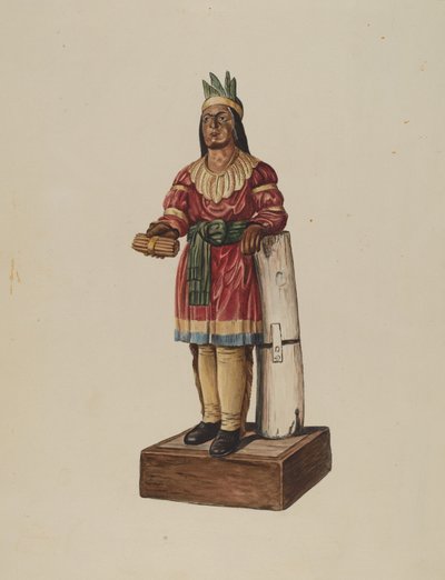 Zigarrenladen-Indianer von Marius Hansen