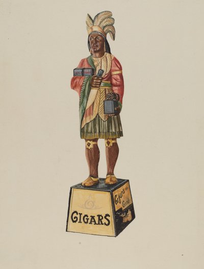 Zigarrenladen-Indianer von Marius Hansen