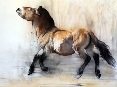 Uraltes Pferd (Przewalski im Winter) von Mark Adlington