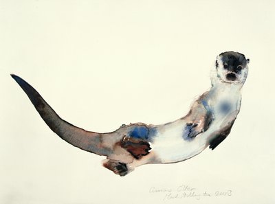 Neugieriger Otter, 2003 von Mark Adlington