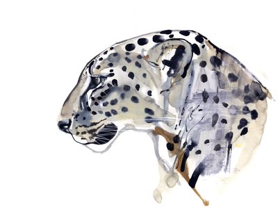 Profil (Arabischer Leopard), 2008 von Mark Adlington