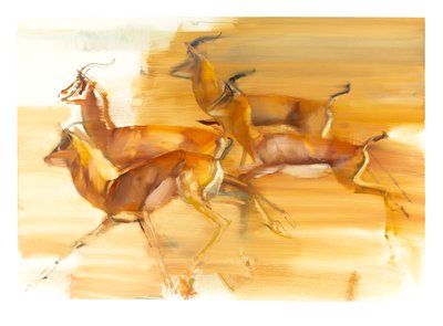 Laufende Gazellen, 2010 von Mark Adlington