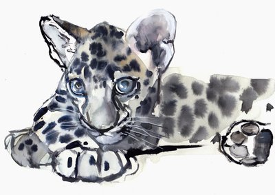 Spotty (Arabischer Leopardenjunges), 2008 von Mark Adlington