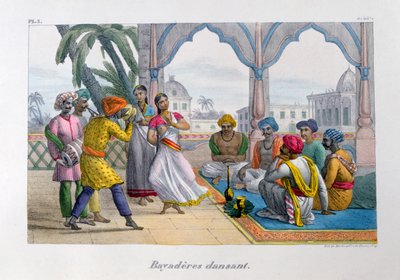 Bayadèren tanzen, 1828 von Marlet et Cie