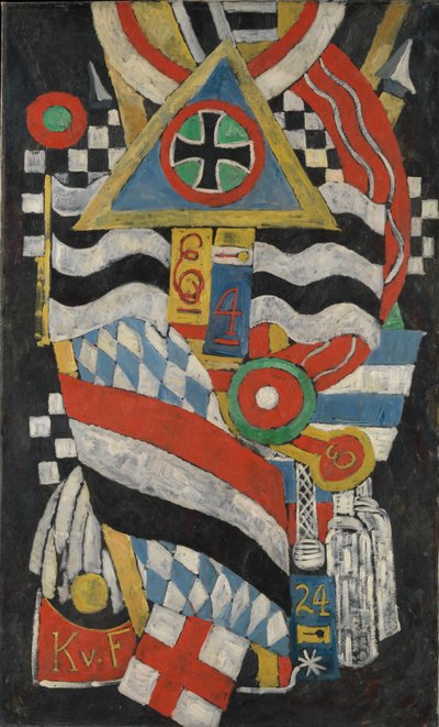 Porträt eines deutschen Offiziers, 1914 von Marsden Hartley