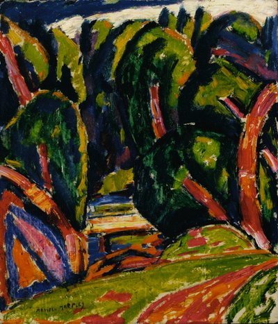 Roter Baum, 1910 von Marsden Hartley