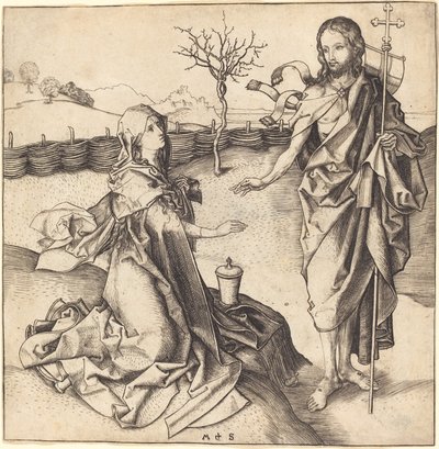 Christus erscheint Maria Magdalena von Martin Schongauer