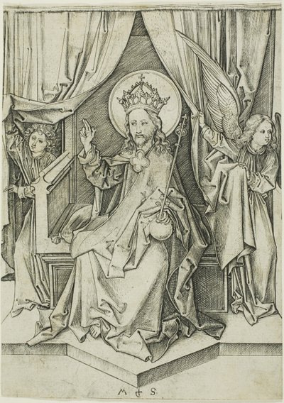 Christus auf dem Thron von Martin Schongauer
