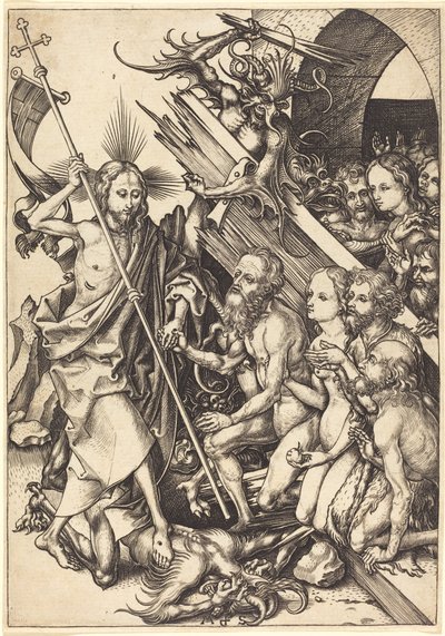 Christus in der Vorhölle von Martin Schongauer