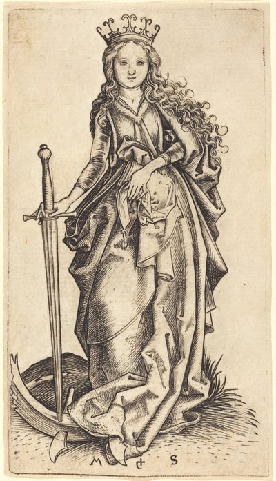 Heilige Katharina von Alexandria von Martin Schongauer
