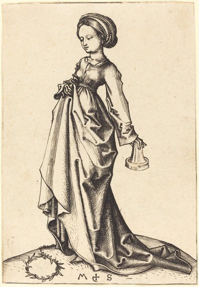 Zweite törichte Jungfrau von Martin Schongauer