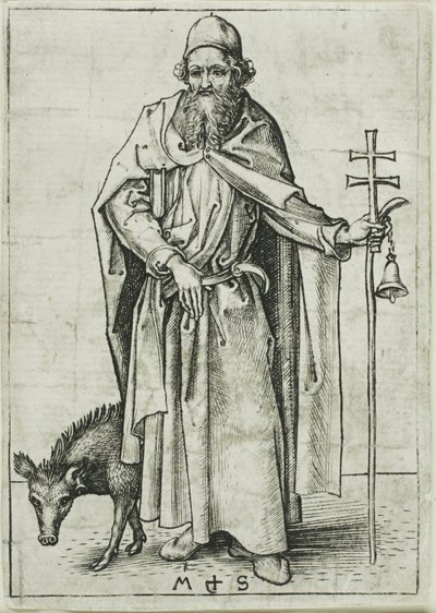 St. Antonius, aus Apostel von Martin Schongauer
