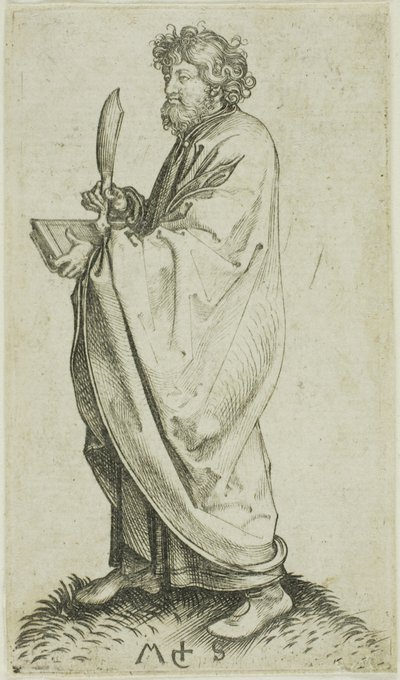 St. Bartholomäus, aus Apostel von Martin Schongauer