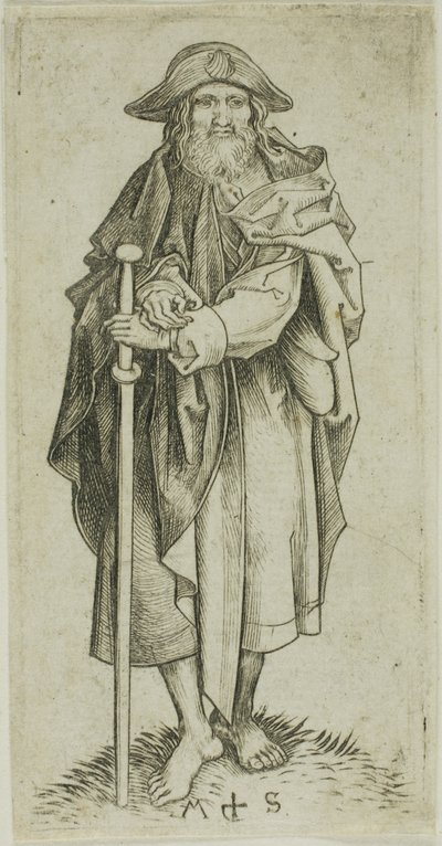 St. Jakobus der Ältere, aus Apostel von Martin Schongauer