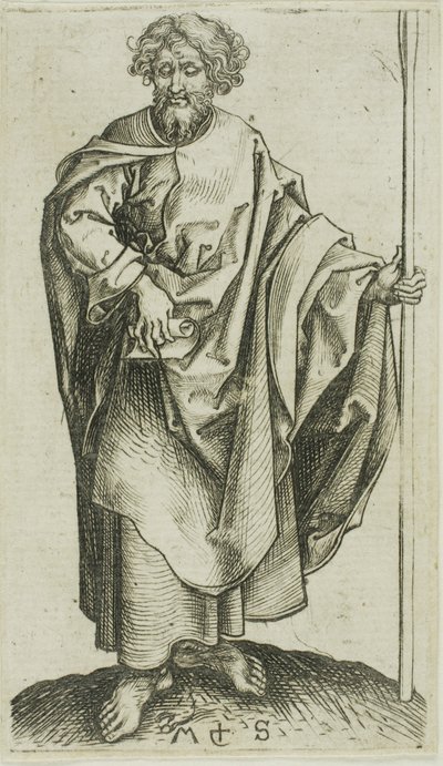 St. Thomas, aus Apostel von Martin Schongauer